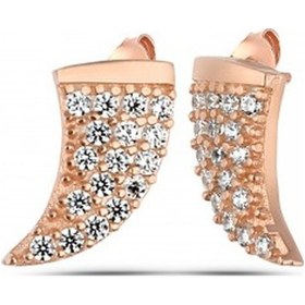 Resim Fil Dişi Gümüş Küpe 