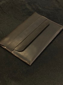 Resim MAT Deri Macbook Kılıf 13/13.3/13.6 Inç Pro Ve Air Uyumlu Kahve Nubuk Hakiki Deri Taşıma Çantası 