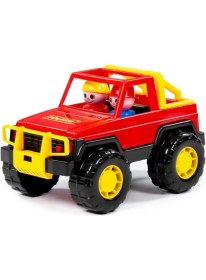 Resim Polesie Oyuncak Safari Jeep 36643, Çocuklar Için Figürlü Oyuncak Jeep 