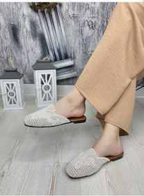 Resim Ucu Kapalı Dantel Detaylı Kadın Terlik 004 000082- 001 