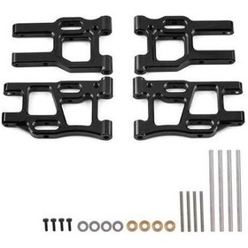 Resim Didadodo 1/10 Rc Araç İçin Yükseltilmiş Metal Salıncak Aks Takımı - Siyah, Optimize Edilmiş Model 