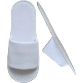 Resim Nina Otel Terliği-20 Çift Spa & Wellness Terliği-Önü Açık Havlu Terlik 