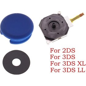 Resim Nintendo 2ds, 3ds, 3ds Xl, Yeni 3ds, 3dsxl, Yeni 2ds Xl İçin Plastik Thumbstick Ve Kap Seti Blackdistribütör Garantili 