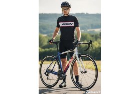 Resim Bisan Mithra Rim Brake 105 Yol Bisikleti 56 cm 700C 2X11 Vites Gri Lacivert Kırmızı 