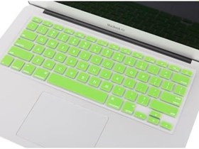 Resim McStorey MacBook Klavye Koruyucu US ANSI – Air A1369 A1466 & Pro A1278 A1425 A1502 A1286 A1398 Uyumlu – Amerikan İngilizce Düz Enter – İnce Silikon Yeşil 