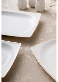 Resim Emsan Yeni Karmen 60 Parça 12 Kişilik Yemek Takımı Kare Gold 