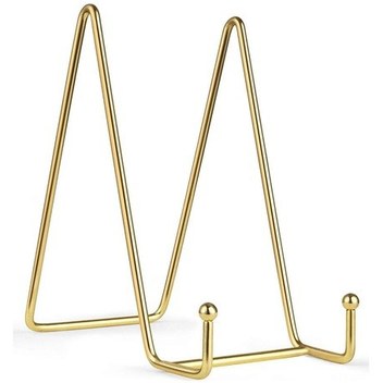 Hfambition Metal Altın Dekoratif Tablo, Plaka, Kitap Ve Koleksiyon Gösterici Standı - Çeşitli Boyutlarda Nesneleri Düzenli Hale Getirin