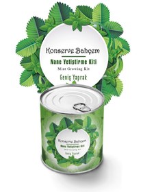 Resim Nemere Konserve Bahçem Nane Yetiştirme Kiti NemereHome 