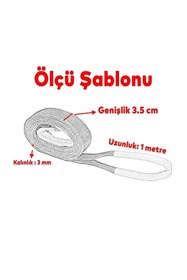 Resim Badem10 Sapan Polyester Spanzet 1 Ton 1 Metre Mor Sağlam Yük Kaldırma Taşıma İndirme Halat 