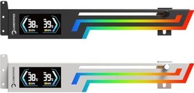 Resim Gamepower Heatsync ARGB LCD Ekran Kartı Tutucu Siyah 