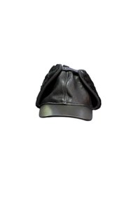 Resim Lnleather Gerçek Deri Pilot Model İçi Kürklü Unisex Şapka Siyah - Siyah 
