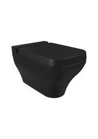 Resim Bocchi Scala Asma Klozet, Yavaş Kapanan Kapak 1080-004-0128 Mat Siyah Mat Siyah 