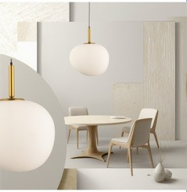 Resim Lampaluce Modern Tasarımlar Opaco Tekli Sarkıt 47cm Eskitme 
