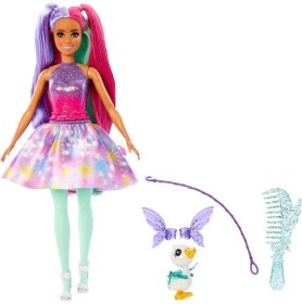 Resim Barbie A Touch Of Magic Karakter Bebekler - Standart Renkli 32 cm Eğlenceli Set 3 Parça 