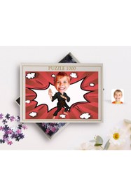 Resim Bk Gift Kişiye Özel Çocuk Karateci Karikatürlü 1000 Parça Profesyonel Puzzle-1 