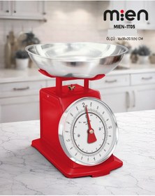 Resim Mien Mekanik Mutfak Terazisi 2 Kg Analog Klasik Terazi Kırmızı 