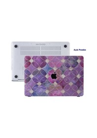 Resim Apple Uyumlu MacBook Air M1 Kılıf 13 İnç Flower04 Touchıd'li M1 Air A2337 A2179 A1932 İle Açık Pembe 