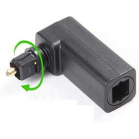 Resim Alfais 4440 Fiber Optik Toslink M/f Dijital 90 Derece Dirsek L Çevirici Dönüştür Adaptör 