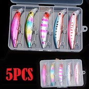 Resim Yeni Ultra Uzun Atış Premium Minnow Yemleri 33G/30G/17, 8G/30g ile Dahili Kurşun Bloğu Kombinasyonu Seti, Balıkçılık için Sert Yemler 60m ila 120m, 5x Geliştirilmiş saç tokası Gücü ve Dayanıklılığı, Deniz Balıkçılığı ve Açık Hava Balıkçılığı için İdeal, En İyi Noel, En İyi Şükran Günü için Mükemmel 