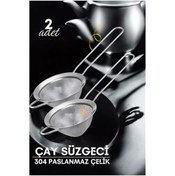 Resim FTA TİCARET BFS Klasik Çay Süzgeci 304 Paslanmaz Çelik 2 ADET 