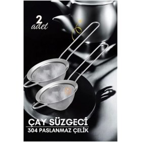 Resim FTA TİCARET BFS Klasik Çay Süzgeci 304 Paslanmaz Çelik 2 ADET 