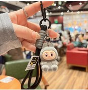 Resim Yeni Rab Kumaş Akın Reçine Anahtarlık Sevimli El İpi Bebek Süsleme Çanta Kolye Kolye Gri 