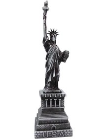 Resim Vintage Metal Usa Özgürlük Heykeli Gümüş 32 Cm 
