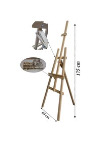Resim Ahşap Çam Ayarlanabilir Resim Şövalesi Ressam Sehpası 175 CM 