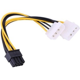 Resim Narita 8 Pin Pcıe Için 2x Molex Ekran Kartı Güç Kablosu 