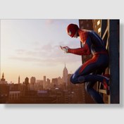 Resim postick Spiderman | Örümcek Adam (PS4) Oyun Posteri Kalın Parlak Kuşe Kağıdı 