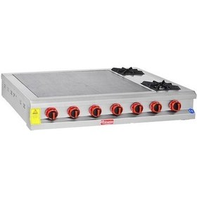 Resim Himaksan Endüstriyel Lpg Tüplü Set Üstü 2 Ocaklı Bazlama Ocağı 