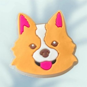 Resim Ozn Aksesuar Ledli Yanıp Sönen Köpek Figürlü Terlik Süsü Üç Boyutlu/ışıklı 3D Charm/jibbitz 