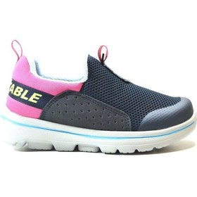 Resim Onlo Ayakkabı Bestof-24 Lacivert Pembe Bağsız Kız Çocuk Ayakkabı Lacivert - Pembe 