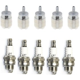 Resim Kmtmak Motorlu Testere Motorlu Tırpan 5 Adet Buji 5 Adet Keçeli Benzin Filtresi 