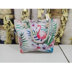 Resim Bay Şapkacı Plaj Çantası Flamingo 2197 