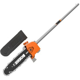 Resim Worx WA0222 WG186E.1 ile Uyumlu 25 CM Teleskobik Uzatmalı Zincirli Dal Budama Başlığı 