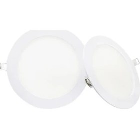 Resim Neba 3W Ultra Ince Spot LED Panel Seti 2'li Beyaz Işık 6400K Enerji Tasarruflu Tavan Aydınlatma A+ 