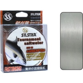 Resim Silstar 1131 Salt Water Amberfish 300mt Monofilament Misina Su Gri 0.28 mm 