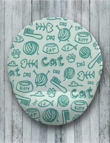 Resim Cats Oval Bilek Destekli Mouse Pad Mousepad 