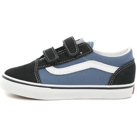 Resim 000d3ynvy1-r Vans Old Skool V Bebek Spor Ayakkabı Mavi 000d3ynvy1-r Mavi 