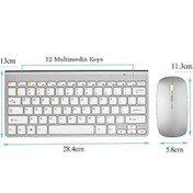 Resim Microcase Al3946 2.4G Wireless Optik Bluetooth Kablosuz Klavye Ve Mouse Seti 