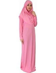 Resim Zehranaz Namaz Elbisesi Şeker Pembe Fermuarsız Namaz Elbisesi Pembe 