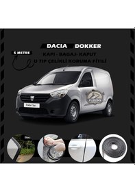 Resim Dacia Dokker Oto Araç Kapı Koruma Fitili 5 Metre Parlak Siyah Renk 