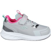 Resim Jump 28106 Cırtlı Gri - Pembe Kız Çocuk Sneaker Günlük Spor Ayakkabı 