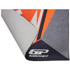 Resim GP Kompozit KTM Universal Motosiklet Halısı Siyah-Turuncu 