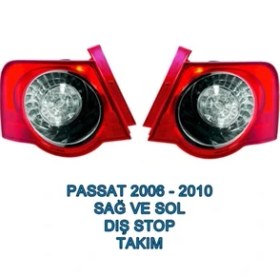 Resim Vassparts Volkswagen Passat B6 2006 - 2010 Stop Lambası Dış Sağ ve Sol Takım - 3C5945096C - 3C5945095C 