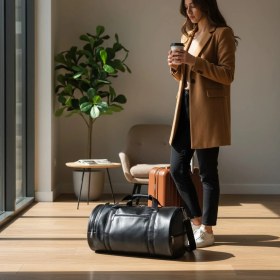 Resim Rubicon Seyahat & Spor Çantası - Duffle Bag Faux Leather ( Vegan Deri ) 