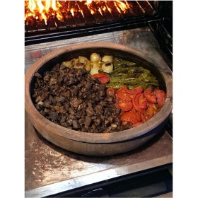 Resim PremiumPort Orta Boy Toprak Güveç Fırın Kabı, 33 Cm, 5-6 Kişilik, Ateşe Dayanıklı 