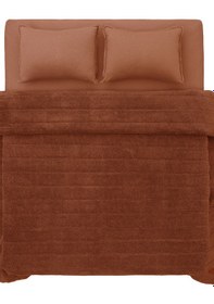 Resim Koza Home Lun Kiremit Yatak Örtüsü Takımı Çift Kişilik 9083 230 X 240 Kiremit 