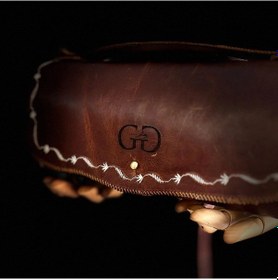 Resim Hakiki Deri, El Yapımı Bayan Çanta, Bayan Cüzdan Larissa V126 Kızıl Kahverengi 